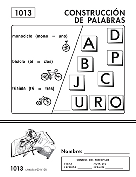 Spanish Word Building 1013
